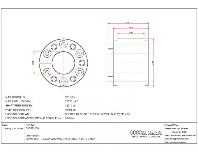 Z2 Locking Assemblies Keyless ShaftHub Locking Device