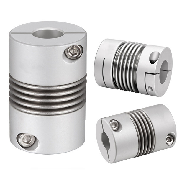 Encoder Bellow Shaft Coupling Flex Stepped Clamping Grc Steel 10mm To