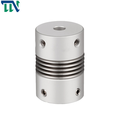 quality Aluminum Bellows Shaft Coupling Bellow Motor Starter Setscrew 16mm 19mm factory